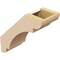 Ekena Millwork 5-inch W x 12-inch D x 12-inch H Olympic Rough Cedar Woodgrain TimberThane Knee Brace, Primed BRCUR05X12X12OLYRCPR - alternate 4